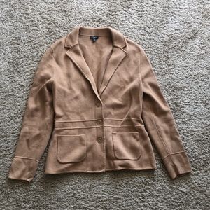 Talbots Knitted Camel Blazer